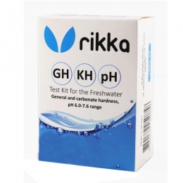 Набор pH-KH-GH для тестирования пресной воды -  Аквариумная химия Rikka (Рикка) 