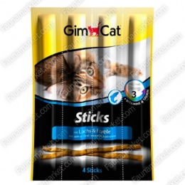 Gimcat Sticks лакомые палочки с лососем и форелью - Вкусняшки и лакомства для котов