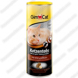 Gimcat Katzentabs з дичиною і біотином ласощі для котів -  Ласощі для кішок -   Смак Дичина  
