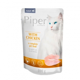 Dolina Noteci Piper cat Adult Chicken вологий корм для котів з куркою -  Вологий корм для кішок Dolina Noteci (Долина Нотечі) 