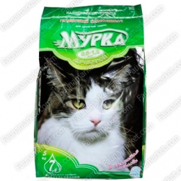 Мурка Зелена (дрібна) мінеральний наповнювач для котів з ароматом -  Мурка наповнювач для котячого туалету 
