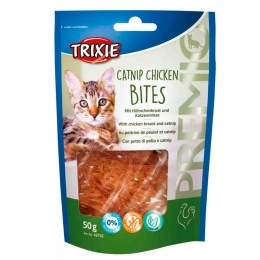 Catnip Chicken Bites куряче філе з м'ятою ласощі для кішок Trixie 42742 - Смаколики та ласощі для котів