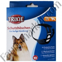 Труси для тічки, чорні, Trixie -  Гігієнічні труси для собак 