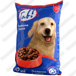ГАВ с телятиной и рисом сухой корм для собак -  Сухой корм для собак эконом класса 