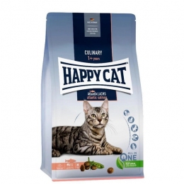 Happy Cat Culinary Adult Atlantik-Lachs Сухой корм для взрослых котов с лососем 1,3 кг -  Happy cat сухой корм для кошек 