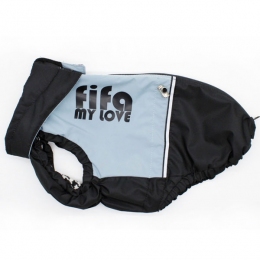 Жилет Гранд черный плащевка на байковой подкладке (мальчик) -  Одежда для собак -   Размер одежды XL1  