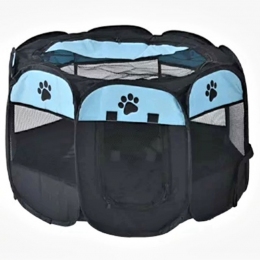 Манеж лежак для собак бирюзово-черный -  Домики и лежаки для собак -   Тип: Закрытые  