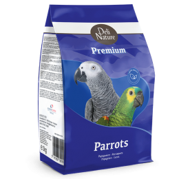 Корм Deli Nature Premium Parrots з фруктами для середніх та великих папуг, 3 кг -  Корми для птахів - Deli Nature   