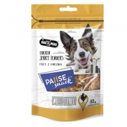 Куряче філе сушене ласощі для собак Pause Snack 80г 96% 8210 -  Ласощі для собак -   Вид В упаковці  