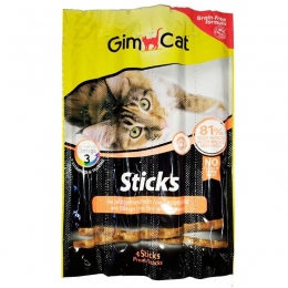 Gimpet Snack м'ясні палички для кішок лосось і гребінці 4+1 - 