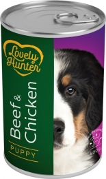 Корм Lovely Hunter Puppy Beef and Chicken Влажный для щенков с говядиной и курицей 400 гр. -  Влажный корм для собак -    