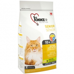 1st Choice Senior Mature Less Aktiv корм для літніх і малоактивних кішок -  Сухий корм 1st Choice для котів 